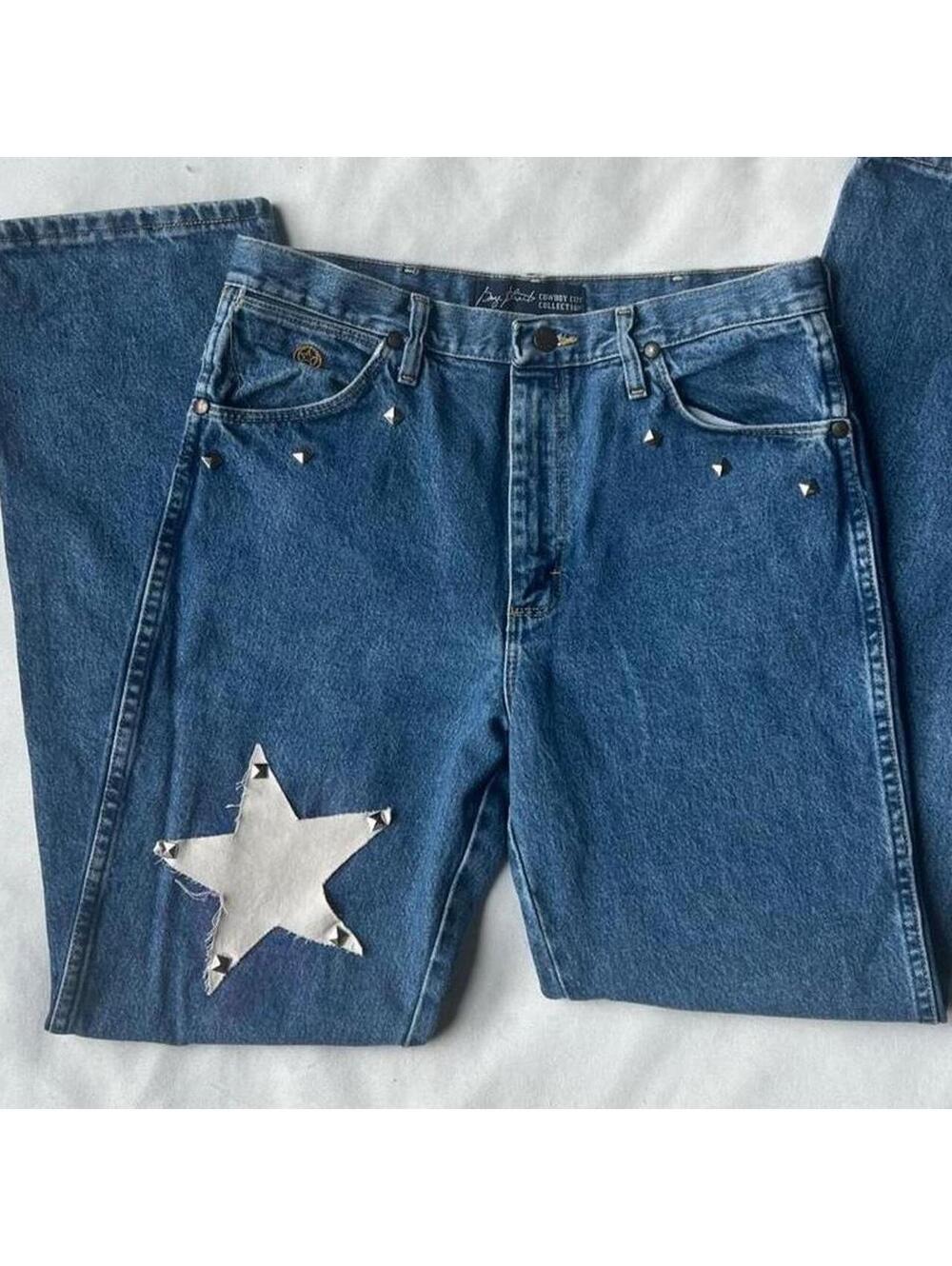 -INSANE WRANGLER BLUE DENIM JEANS